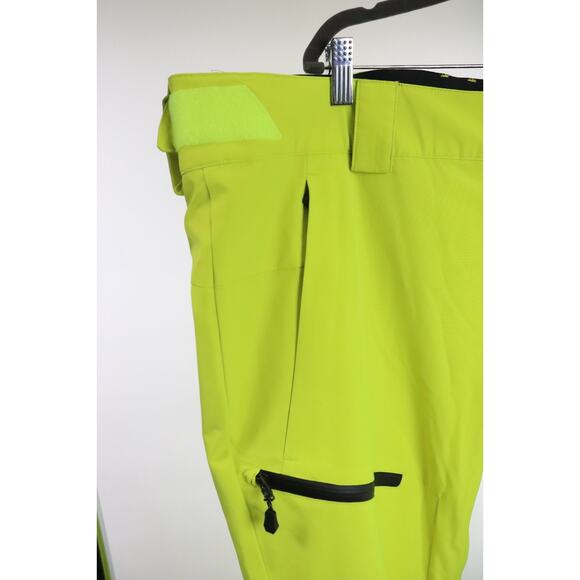 Obermeyer Mens Plus Force Pants Snow Ski Boarding Spark Yellow XL NWT $229 Read - Picture 8 of 10